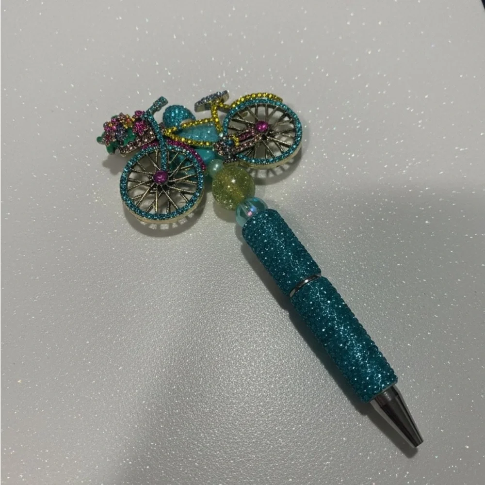 HOST PICK: Rhinestone Bicycle Pen with Blue and Yellow Accents